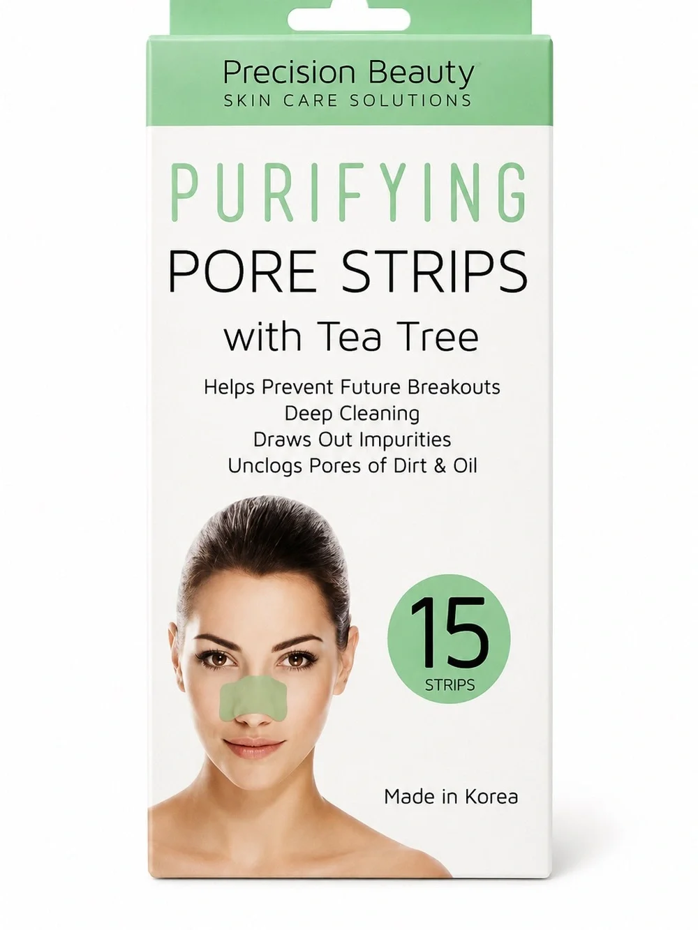 Precision Beauty Purifying Pore Strips with Tea Tree — Green